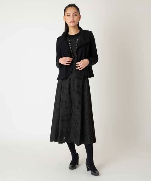 HIROKO BIS / ヒロコビス ニット・セーター | レースドッキングニットプルオーバー | 詳細15