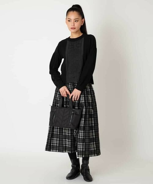 HIROKO BIS / ヒロコビス ニット・セーター | レースドッキングニットプルオーバー | 詳細9