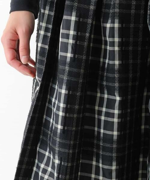 HIROKO BIS / ヒロコビス ロング・マキシ丈スカート | チェックジャカードシャーリングスカート | 詳細6