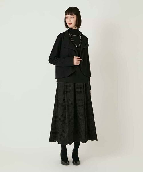 HIROKO BIS / ヒロコビス ロング・マキシ丈スカート | モチーフレースデザインスカート /洗える | 詳細10