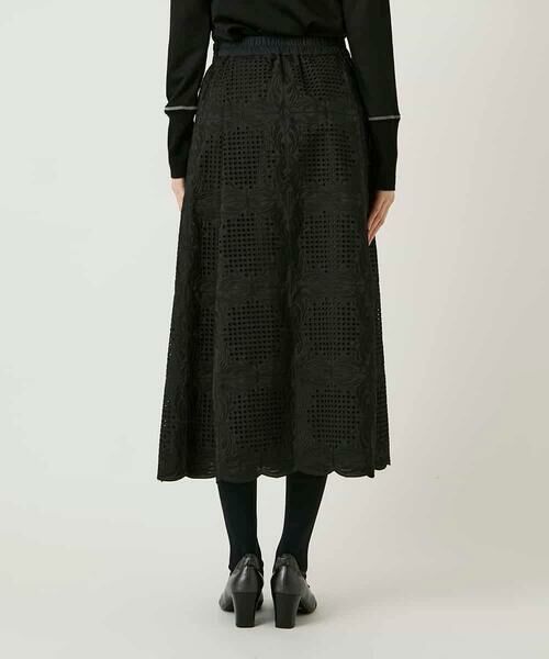 HIROKO BIS / ヒロコビス ロング・マキシ丈スカート | モチーフレースデザインスカート /洗える | 詳細3