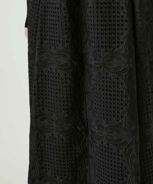 HIROKO BIS / ヒロコビス ロング・マキシ丈スカート | モチーフレースデザインスカート /洗える | 詳細6