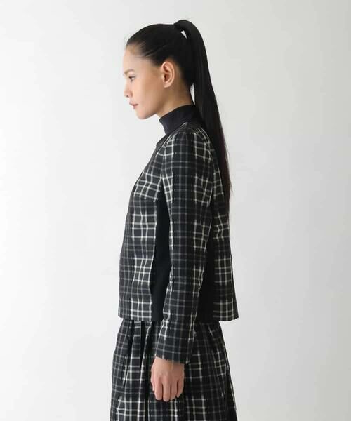 HIROKO BIS / ヒロコビス セットアップ | チェックジャカードジップアップジャケット | 詳細1