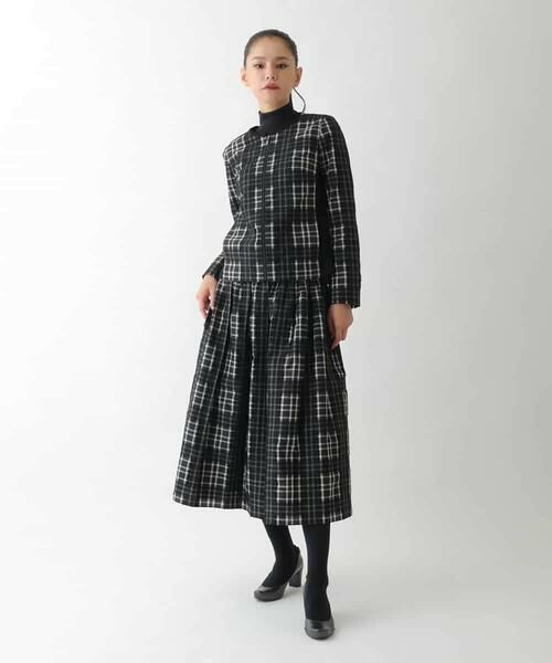 HIROKO BIS / ヒロコビス セットアップ | チェックジャカードジップアップジャケット | 詳細12