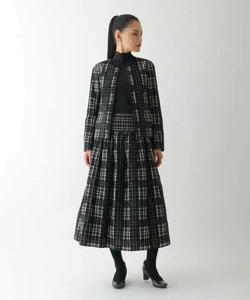 HIROKO BIS / ヒロコビス セットアップ | チェックジャカードジップアップジャケット | 詳細14