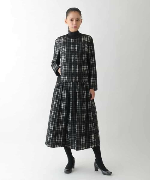 HIROKO BIS / ヒロコビス セットアップ | チェックジャカードジップアップジャケット | 詳細9