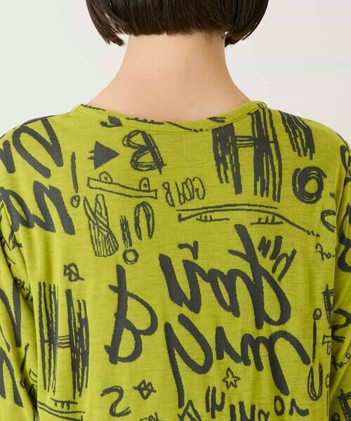 HIROKO BIS / ヒロコビス チュニック | アートロゴ総柄チュニックカットソー /洗える | 詳細8