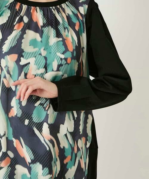 HIROKO BIS / ヒロコビス チュニック | デジタルフラワージョイントチュニック /洗える | 詳細4