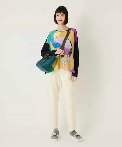 HIROKO BIS / ヒロコビス カットソー | デシンジョイントアートプリントプルオーバー /洗える | 詳細10