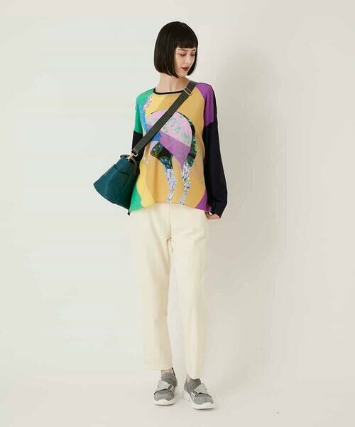 HIROKO BIS / ヒロコビス カットソー | デシンジョイントアートプリントプルオーバー /洗える | 詳細11