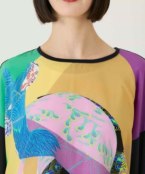 HIROKO BIS / ヒロコビス カットソー | デシンジョイントアートプリントプルオーバー /洗える | 詳細3