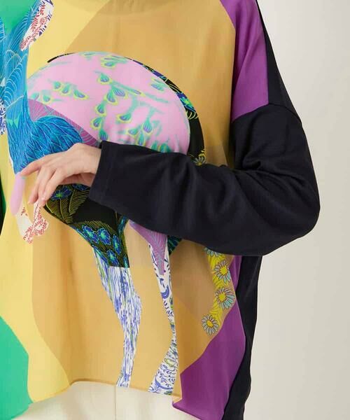 HIROKO BIS / ヒロコビス カットソー | デシンジョイントアートプリントプルオーバー /洗える | 詳細4