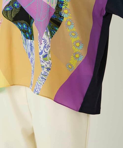 HIROKO BIS / ヒロコビス カットソー | デシンジョイントアートプリントプルオーバー /洗える | 詳細5