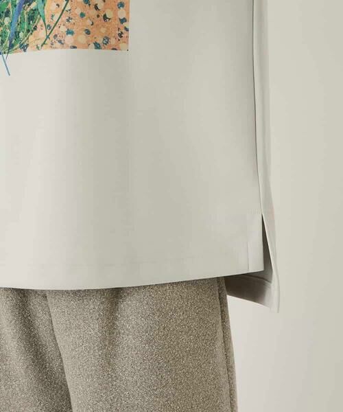 HIROKO BIS / ヒロコビス カットソー | 幾何アートフラワーボンディングプルオーバー /洗える | 詳細5