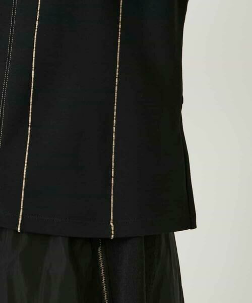 HIROKO BIS / ヒロコビス カットソー | ラインアクセントポンチプルオーバー /洗える | 詳細5