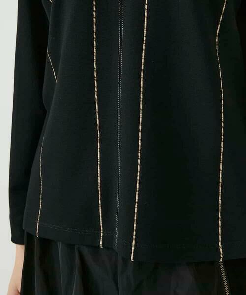 HIROKO BIS / ヒロコビス カットソー | ラインアクセントポンチプルオーバー /洗える | 詳細6