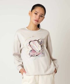 HIROKO BIS / ヒロコビス カットソー | グラフィカルモチーフデザインスウェット /洗える