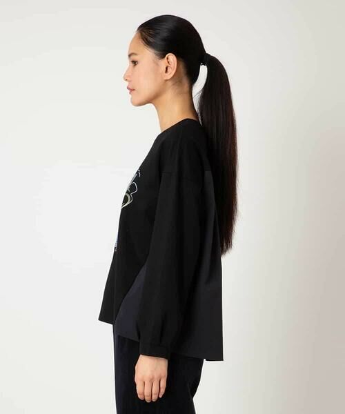 HIROKO BIS / ヒロコビス カットソー | グラフィカルモチーフデザインスウェット /洗える | 詳細1