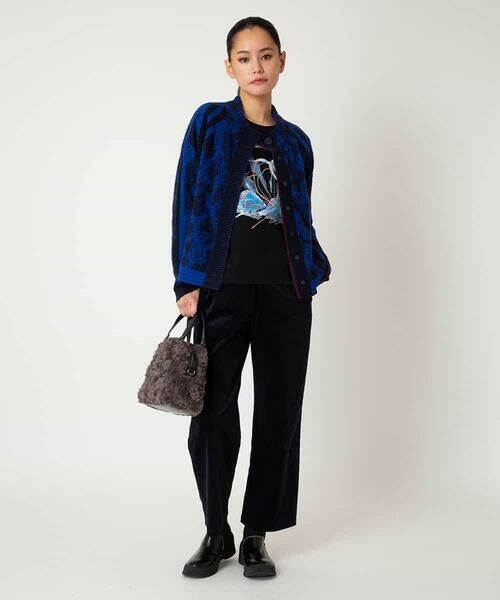 HIROKO BIS / ヒロコビス カットソー | グラフィカルモチーフデザインスウェット /洗える | 詳細10