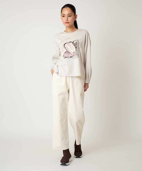 HIROKO BIS / ヒロコビス カットソー | グラフィカルモチーフデザインスウェット /洗える | 詳細15