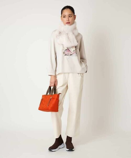 HIROKO BIS / ヒロコビス カットソー | グラフィカルモチーフデザインスウェット /洗える | 詳細16