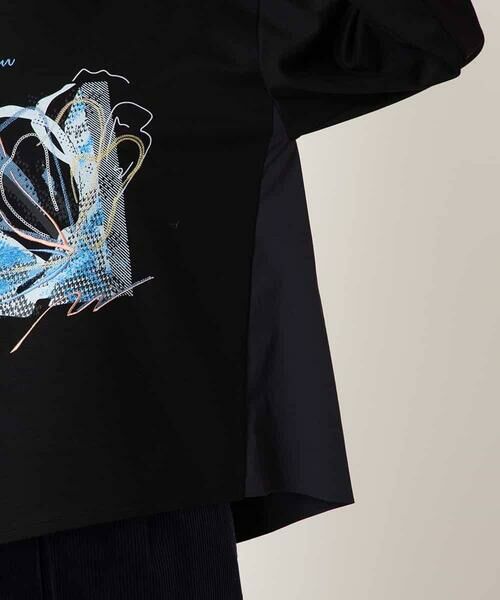 HIROKO BIS / ヒロコビス カットソー | グラフィカルモチーフデザインスウェット /洗える | 詳細5