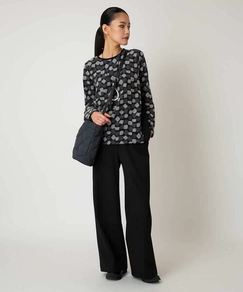 HIROKO BIS / ヒロコビス カットソー | 起毛ブロック切り替えデザインプルオーバー /洗える | 詳細12