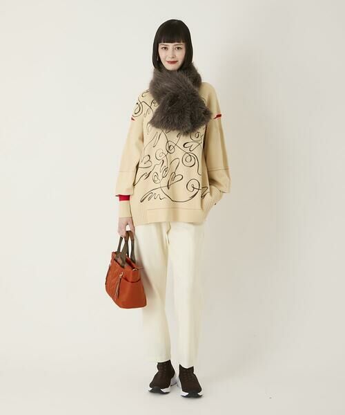 HIROKO BIS / ヒロコビス チノ・ワークパンツ | 両面起毛デザインプルオンパンツ /洗える | 詳細11