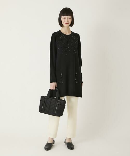 HIROKO BIS / ヒロコビス チノ・ワークパンツ | 両面起毛デザインプルオンパンツ /洗える | 詳細13