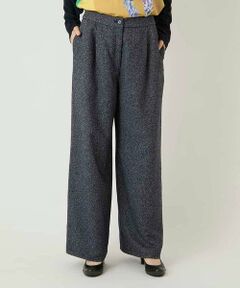 HIROKO BIS / ヒロコビス その他パンツ | ネップツイードワイドプルオンパンツ /洗える