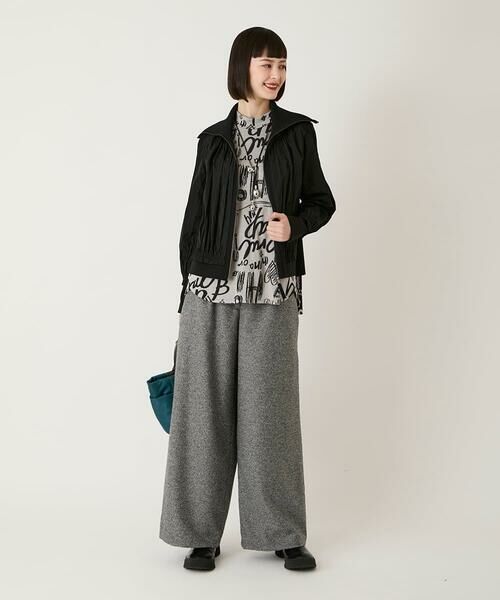 HIROKO BIS / ヒロコビス その他パンツ | ネップツイードワイドプルオンパンツ /洗える | 詳細19