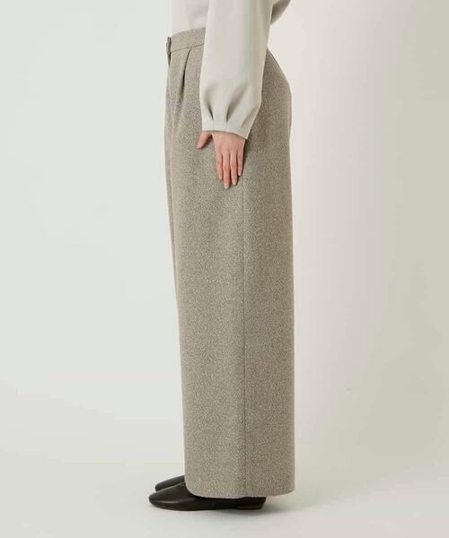 HIROKO BIS / ヒロコビス その他パンツ | ネップツイードワイドプルオンパンツ /洗える | 詳細2