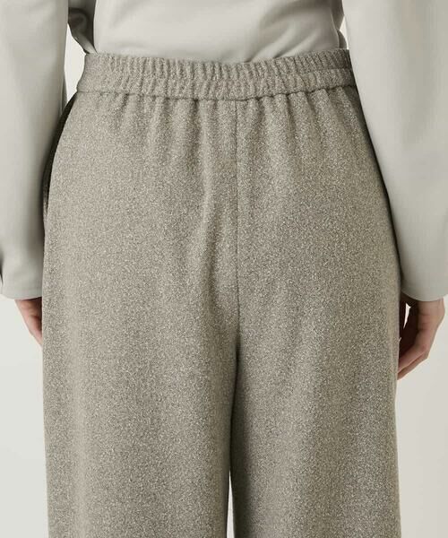 HIROKO BIS / ヒロコビス その他パンツ | ネップツイードワイドプルオンパンツ /洗える | 詳細4