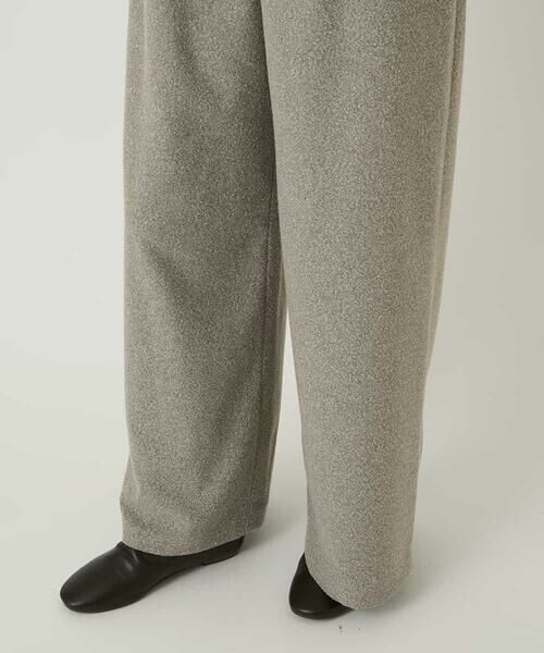 HIROKO BIS / ヒロコビス その他パンツ | ネップツイードワイドプルオンパンツ /洗える | 詳細7