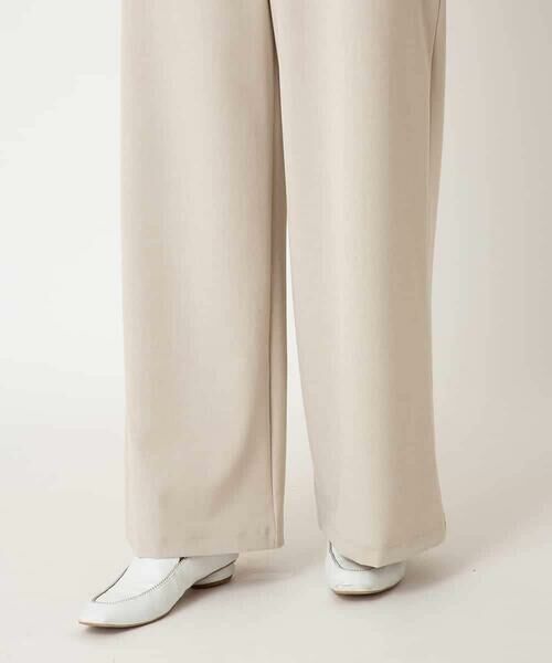 HIROKO BIS / ヒロコビス その他パンツ | 【アルガンオイル加工】ストレッチワイドパンツ /洗える | 詳細22