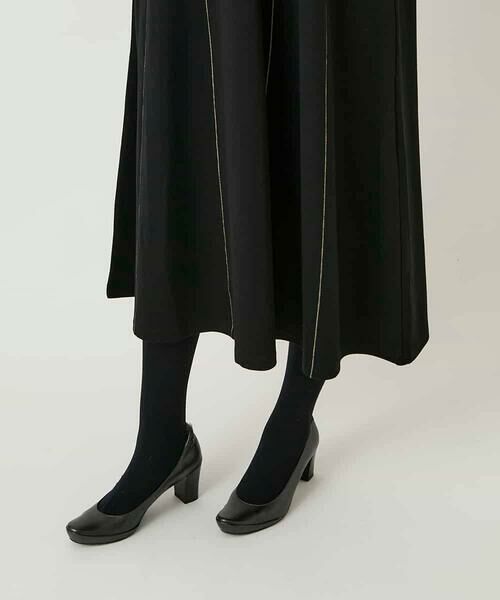 HIROKO BIS / ヒロコビス ロング・マキシ丈ワンピース | ラインアクセント切り替えデザインポンチワンピース /洗える | 詳細6