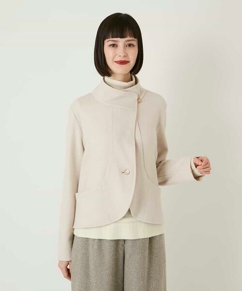 HIROKO BIS / ヒロコビス セットアップ | スムースウールコンパクトジャケット | 詳細1