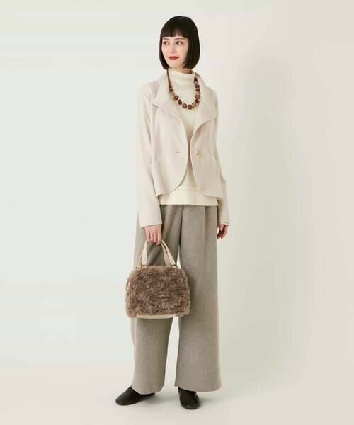 HIROKO BIS / ヒロコビス セットアップ | スムースウールコンパクトジャケット | 詳細15