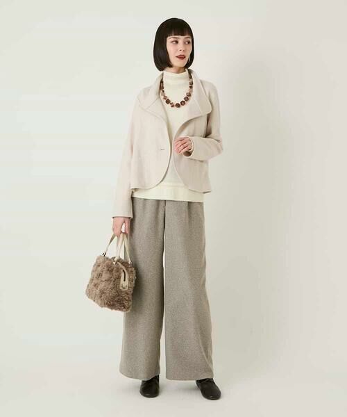 HIROKO BIS / ヒロコビス セットアップ | スムースウールコンパクトジャケット | 詳細16