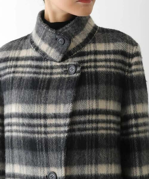 HIROKO BIS / ヒロコビス その他アウター | ウールシャギーチェック柄コート | 詳細3