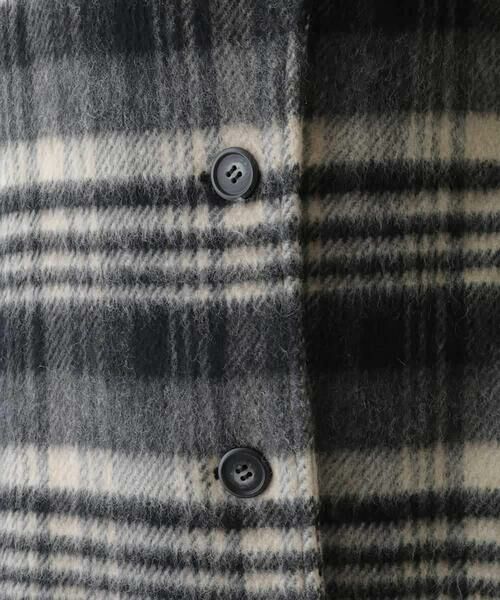 HIROKO BIS / ヒロコビス その他アウター | ウールシャギーチェック柄コート | 詳細9