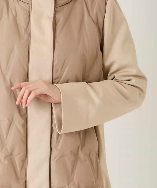 HIROKO BIS / ヒロコビス ダウンジャケット・ベスト | 圧着キルトジョイントデザインコート | 詳細4