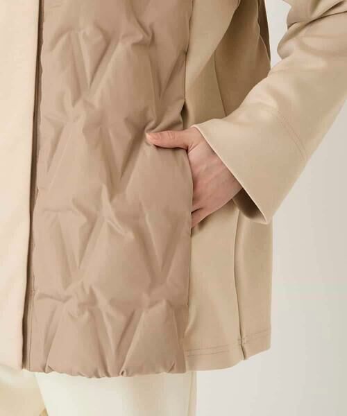 HIROKO BIS / ヒロコビス ダウンジャケット・ベスト | 圧着キルトジョイントデザインコート | 詳細5