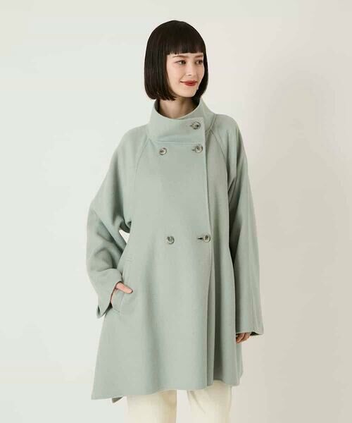 HIROKO BIS / ヒロコビス その他アウター | スタンドカラーリバージャージーコート | 詳細10