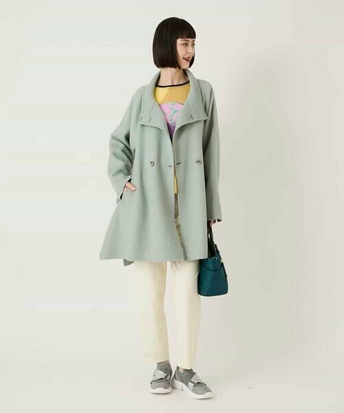 HIROKO BIS / ヒロコビス その他アウター | スタンドカラーリバージャージーコート | 詳細14