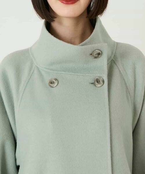 HIROKO BIS / ヒロコビス その他アウター | スタンドカラーリバージャージーコート | 詳細3