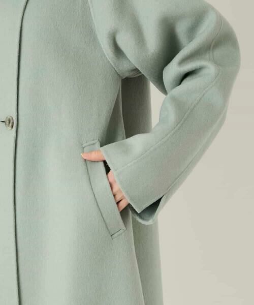 HIROKO BIS / ヒロコビス その他アウター | スタンドカラーリバージャージーコート | 詳細5