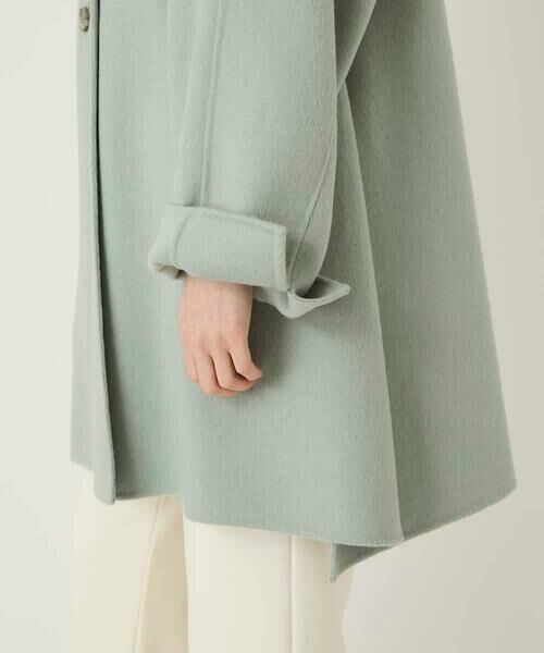 HIROKO BIS / ヒロコビス その他アウター | スタンドカラーリバージャージーコート | 詳細6