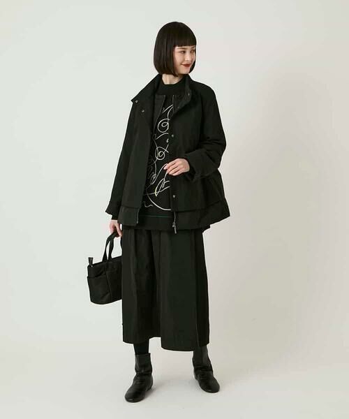 HIROKO BIS / ヒロコビス ダウンジャケット・ベスト | レイヤード風ツイルダウンコート | 詳細1