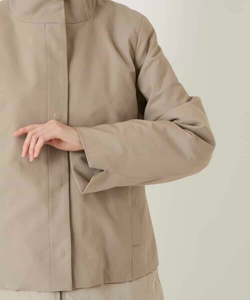 HIROKO BIS / ヒロコビス ダウンジャケット・ベスト | レイヤード風ツイルダウンコート | 詳細10